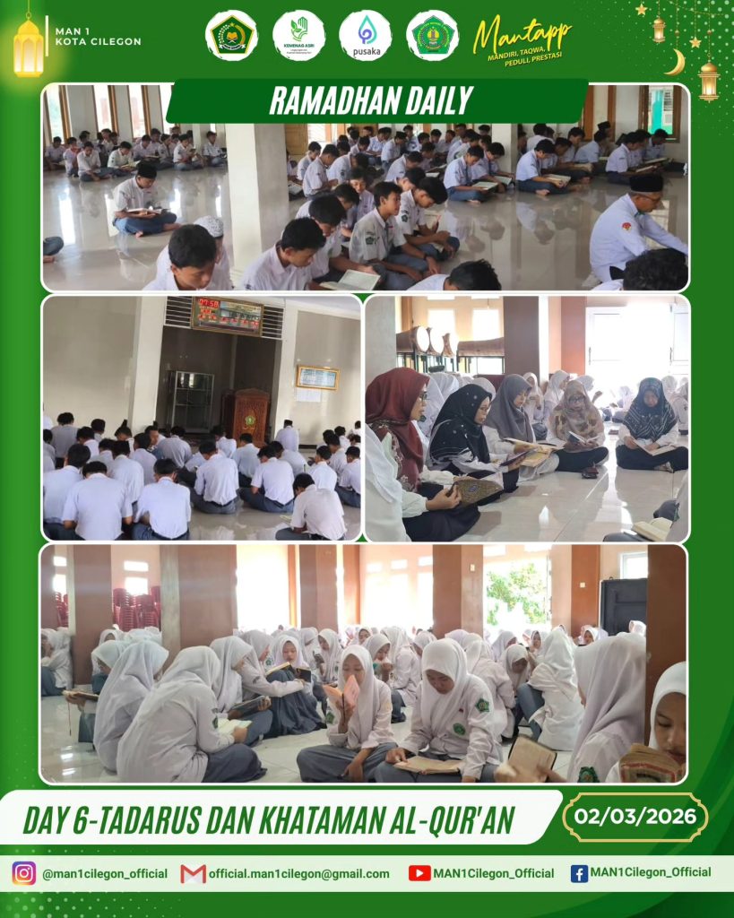 Ramadhan Daily Day 6: Tadarus Al-Qur’an Menguatkan Spirit Keimanan di MAN 1 Kota Cilegon