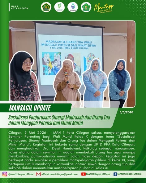 Sosialisasi Penjurusan: Sinergi Madrasah dan Orang Tua dalam Menggali Potensi dan Minat Murid