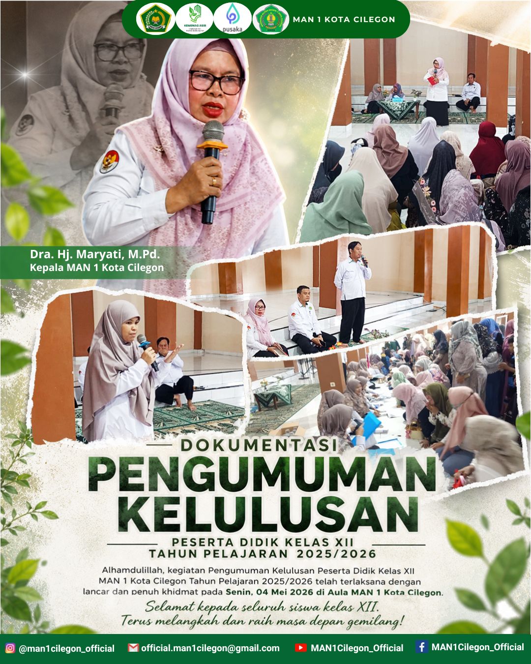 Pengumuman Kelulusan MAN 1 Kota Cilegon Tahun 2026: Penuh Haru, Bangga, dan Rasa Syukur