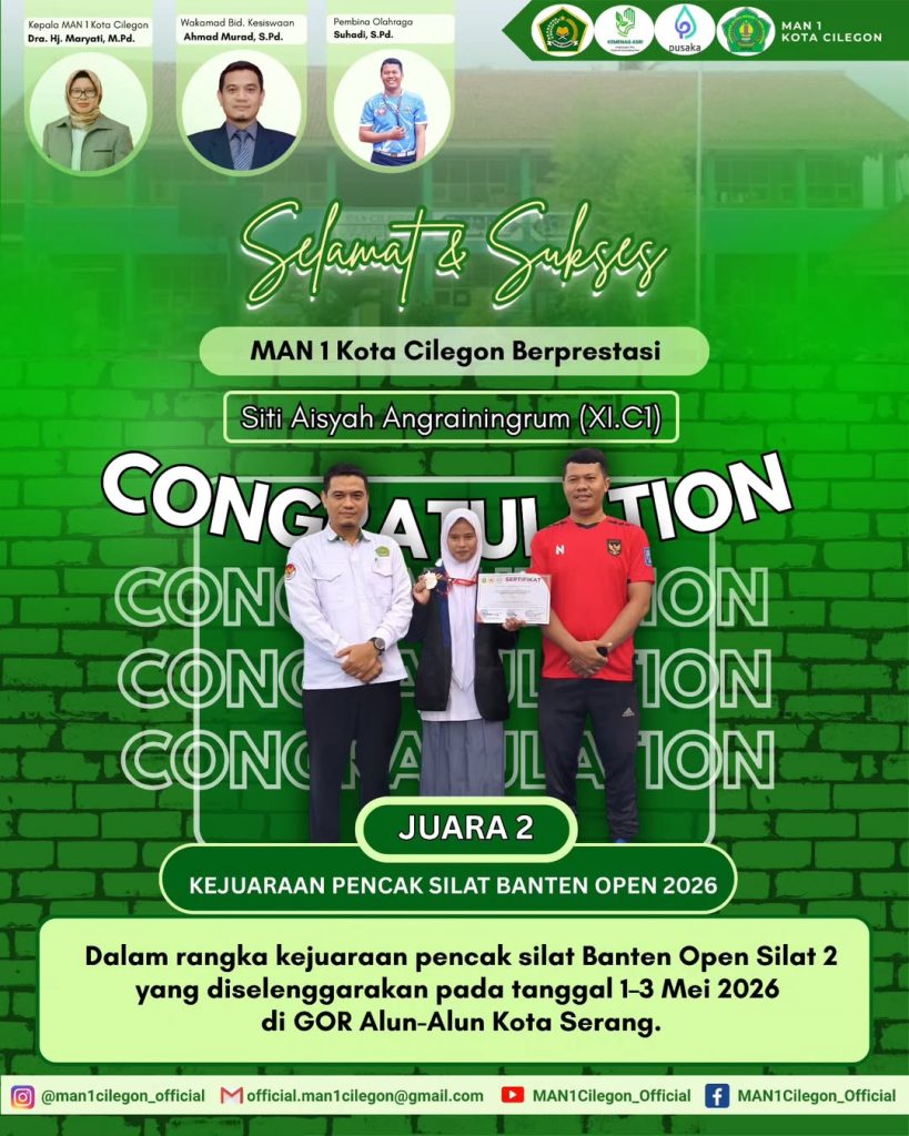 Murid MAN 1 Kota Cilegon Torehkan Prestasi Gemilang di Ajang Banten Open Silat 2026