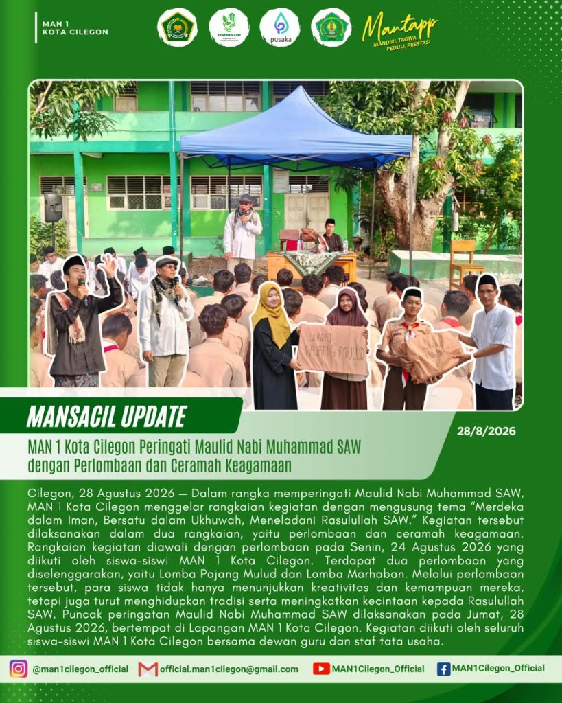 Dukung Pembentukan Karakter Siswa, Polsek Ciwandan Gelar Program “Polisi Peduli Pendidikan” di MAN 1 Kota Cilegon