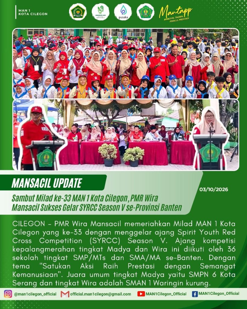 Semarakkan Milad ke-33, PMR Wira MAN 1 Kota Cilegon Sukses Gelar SYRCC Season V se-Provinsi Banten
